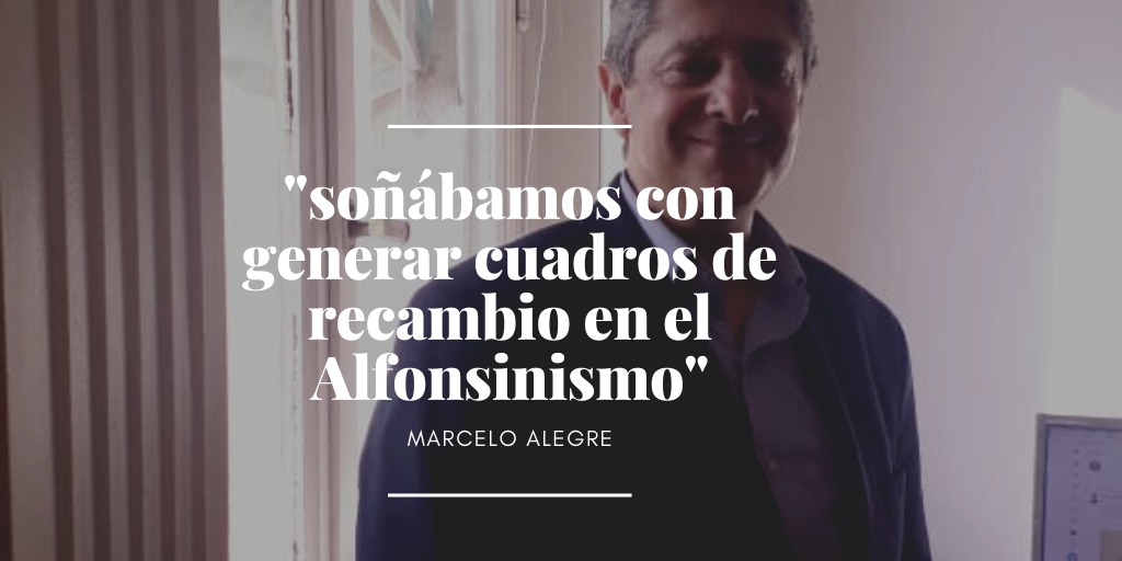Marcelo Alegre, el primero que intentó un recambio generacional en la política